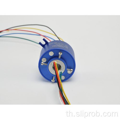 ผ่านข้อต่อโรตารี่ไฟฟ้า Bore Slip Ring